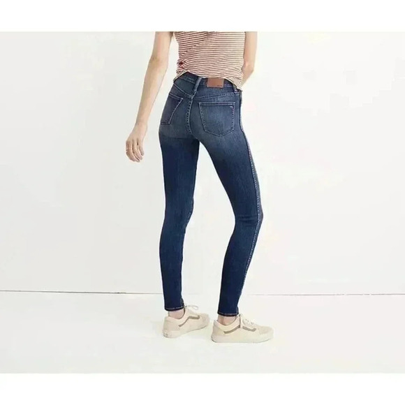 Madewell 10" High-Rise Skinny Jeans Danny Wash Sz 36 Taller NEW.  182 - Picture 2 of 5